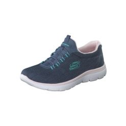 Buty treningowe damskie, Skechers Summits - Fun Flair. Niebieskie obuwie sportowe damskie Skechers, bez wzorów. Za 249.99 zł.
