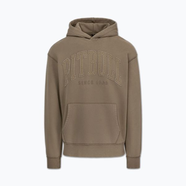 Bluza męska Pitbull Orlando Hooded. Brązowe bluzy męskie PITBULL, m, bez wzorów, z bawełny, bez kaptura. Za 209.99 zł.