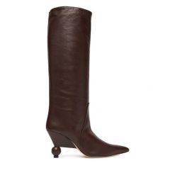 Kozaki Weekend Max Mara. Brązowe kozaki damskie Weekend Max Mara, bez obcasa, na szpilce. Za 3,049.00 zł.