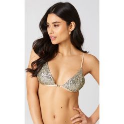 For Love & Lemons Biustonosz z cekinami Eloise - Gold. Szare biustonosze For Love & Lemons, z poliesteru. W wyprzedaży za 206.69 zł.