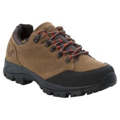 Buty turystyczne Jack Wolfskin Rebellion Texapore GT. Brązowe trekkingi męskie Jack Wolfskin, trekkingowe. Za 824.00 zł.