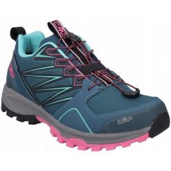 Buty trekkingowe dla kobiet CMP ATIK WP TRAIL. Niebieskie obuwie sportowe damskie CMP, bez wzorów. Za 449.99 zł.