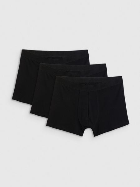 4F Bielizna bokserki (3-pack) męskie - czarne M. Czarna bokserki męskie 4f, m, bez wzorów, z bawełny. Za 99.99 zł.
