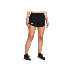 Spodenki fitness damskie UNDER ARMOUR Fly-By 3" Shorts. Czarne szorty sportowe damskie Under Armour, l, bez wzorów, sportowe, do biegania. Za 149.99 zł.