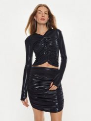 NORMA KAMALI Sukienka koktajlowa ST2246LME39951 Granatowy Slim Fit. Niebieskie sukienki damskie Norma Kamali, l, bez wzorów, z syntetyku, wizytowe, bez kołnierzyka, bez ramiączek. Za 759.99 zł.