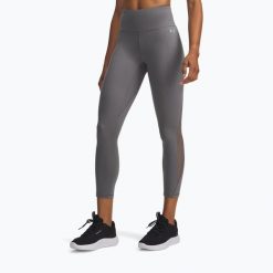 Legginsy damskie Under Armour Motion Mesh Ankle. Zielone legginsy sportowe damskie Under Armour, bez wzorów, z meshu, na fitness i siłownię. Za 169.99 zł.