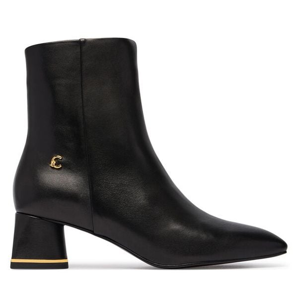 Botki Coccinelle. Czarne botki damskie Coccinelle, bez obcasa, na słupku, bez zapięcia. Za 1,249.00 zł.
