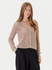 Morgan Kardigan 242-MAGATHE Beżowy Regular Fit. Brązowe kardigany damskie Morgan, s, bez wzorów, z wiskozy. Za 159.99 zł.