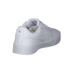 Trenerzy damscy Puma Carina 2.0. Białe obuwie sportowe damskie Puma, bez wzorów, z gumy, trekkingowe. W wyprzedaży za 219.00 zł.