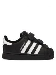 Adidas Sneakersy Superstar II Cf I JI3991 Czarny. Czarne buty sportowe dziewczęce Adidas, bez wzorów, ze skóry, bez zapięcia. Za 279.99 zł.
