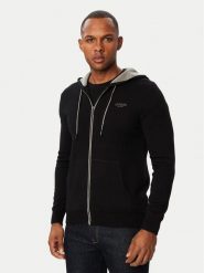 Guess Bluza M6BR12 Z1360 Czarny Regular Fit. Czarne bluzy męskie Guess, l, z aplikacjami, z syntetyku, bez kaptura. Za 524.99 zł.