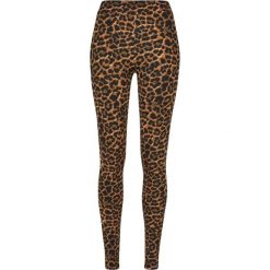 Legginsy damskie Urban Classics Soft AOP GT. Brązowe legginsy damskie Urban Classics, bez wzorów. Za 149.50 zł.