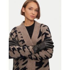 Rękawiczki Damskie Guess. Czarne rękawiczki damskie Guess, z aplikacjami. Za 239.99 zł.