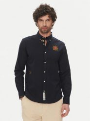 La Martina Koszula Anselmo MACG01 OX092 Granatowy Regular Fit. Niebieskie koszule męskie La Martina, m, bez wzorów, z bawełny, bez kołnierzyka, bez ramiączek. Za 429.99 zł.