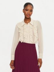 Dixie Koszula C319K029A Écru Regular Fit. Bluzki damskie Dixie, l, bez wzorów, z syntetyku, bez kołnierzyka, bez ramiączek. Za 389.99 zł.
