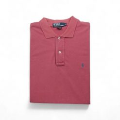 Second life - Krótki Rękaw Męskie Polo Czerwone - Stan dobry. Czerwone buty sportowe męskie Ralph Lauren, bez zapięcia, na golfa. Za 76.10 zł.