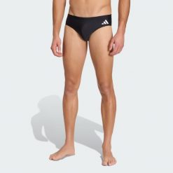 SZORTY DO PŁYWANIA SOLID. Czarne krótkie spodenki sportowe męskie Adidas, s, bez wzorów, z elastanu, na fitness i siłownię. Za 89.95 zł.