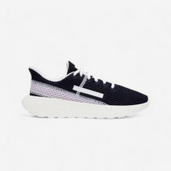 Buty sportowe damskie Decathlon KLNJ Be Fresh. Niebieskie obuwie sportowe damskie Decathlon, bez wzorów, z meshu, trekkingowe. Za 89.99 zł.