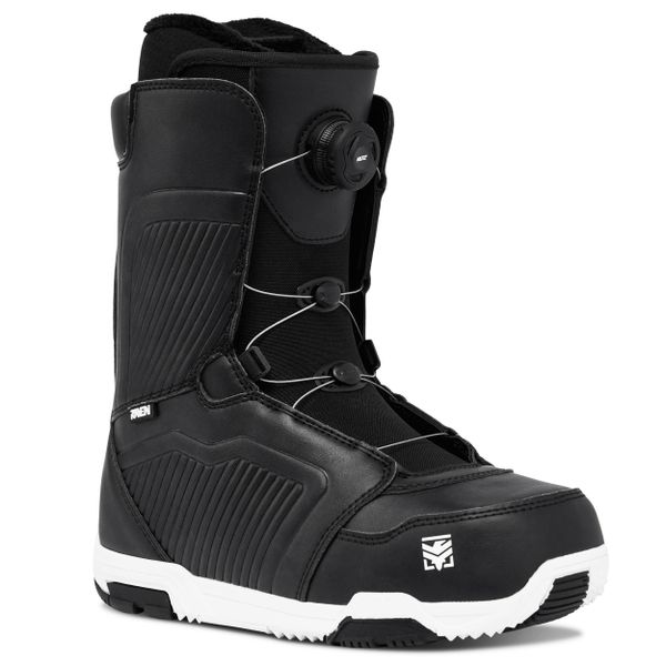 Buty snowboardowe Raven Flush MOZ. Czarne obuwie sportowe damskie RAVEN, bez wzorów, snowboardowy. Za 749.00 zł.