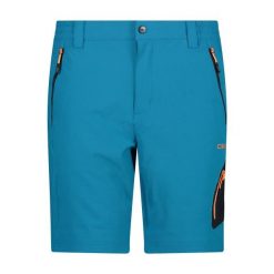 Szorty bermudzkie CMP. Niebieskie krótkie spodenki sportowe męskie CMP, bez wzorów, trekkingowe. Za 241.50 zł.