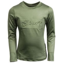 Dziewczęca koszulka do jazdy konnej Harry's Horse Stout!. Zielone t-shirty i topy dla dziewczynek HARRYS HORSE, bez wzorów, z elastanu, bez ramiączek. Za 166.50 zł.