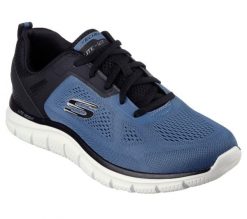 Tenisówki Skechers Model Track Kolor Niebieski. Czarne trampki męskie Skechers, bez wzorów, z materiału, bez zapięcia. Za 287.00 zł.