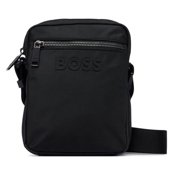 Saszetka BOSS. Czarne saszetki męskie Boss, młodzieżowe, małe. Za 449.99 zł.