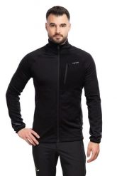 Bluza trekkingowa męska Arbaz Midlayer. Czarne bluzy męskie Viking, l, bez wzorów, z materiału, bez kaptura. Za 299.79 zł.