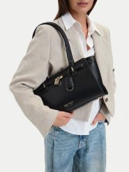 Nine West Torebka EO-GOLDEN FRAME-LDA942 Czarny. Czarne torebki do ręki damskie Nine West, bez wzorów, ze skóry, bez dodatków. Za 279.99 zł.
