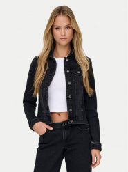 ONLY Kurtka jeansowa Wonder 15243147 Czarny Regular Fit. Czarne kurtki damskie Only, s, bez wzorów, z bawełny, bez kaptura. Za 189.99 zł.