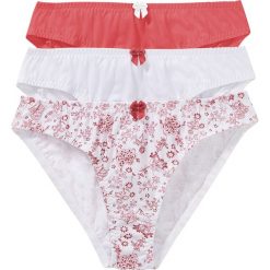 Figi bawełniane (3 pary). Niebieskie figi damskie bonprix, bez wzorów, z bawełny. Za 67.99 zł.
