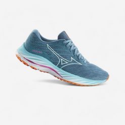 Buty do biegania damskie Mizuno Wave Rider 26. Brązowe obuwie sportowe damskie Mizuno, bez wzorów, z kauczuku, do biegania, mizuno wave. Za 449.99 zł.