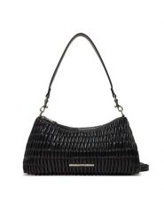 Calvin Klein Jeans Torebka Ruched Layla Shoulder Bag LV04K3088G Czarny. Czarne torebki do ręki damskie Calvin Klein Jeans, bez wzorów, z jeansu, bez dodatków. Za 319.99 zł.