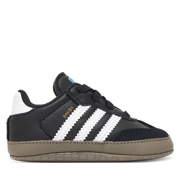 Sneakersy adidas. Czarne trampki i tenisówki chłopięce Adidas, bez wzorów, bez zapięcia. Za 124.99 zł.
