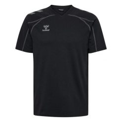 Koszulka Hummel Move 2.0. Czarne koszulki sportowe męskie Hummel, bez wzorów, bez kołnierzyka, bez ramiączek, do piłki nożnej. Za 194.00 zł.
