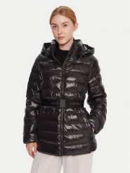 Calvin Klein Kurtka zimowa LV044D542G Czarny Regular Fit. Czarne kurtki damskie Calvin Klein, na zimę, xxl, bez wzorów, z syntetyku, bez kaptura. Za 1,099.00 zł.