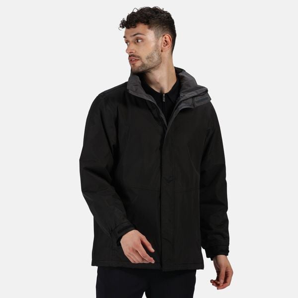 Kurtka Męska. Czarne kurtki męskie Regatta, l, bez wzorów, z elastanu, z kapturem. Za 246.99 zł.