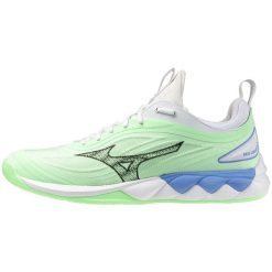 Buty halowe Mizuno Wave Luminous. Białe buty sportowe męskie Mizuno, bez zapięcia, do biegania, mizuno wave. Za 369.99 zł.