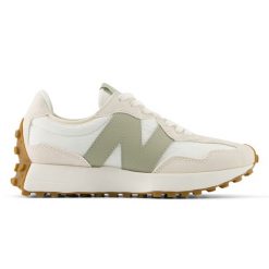 Buty damskie New Balance WS327FTB – beżowe. Brązowe obuwie sportowe damskie New Balance, bez wzorów, z dresówki. Za 369.99 zł.