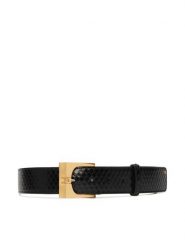 Elisabetta Franchi Pasek CT-43S-67E2-V190 Czarny. Czarne paski damskie Elisabetta Franchi, bez wzorów. Za 819.99 zł.