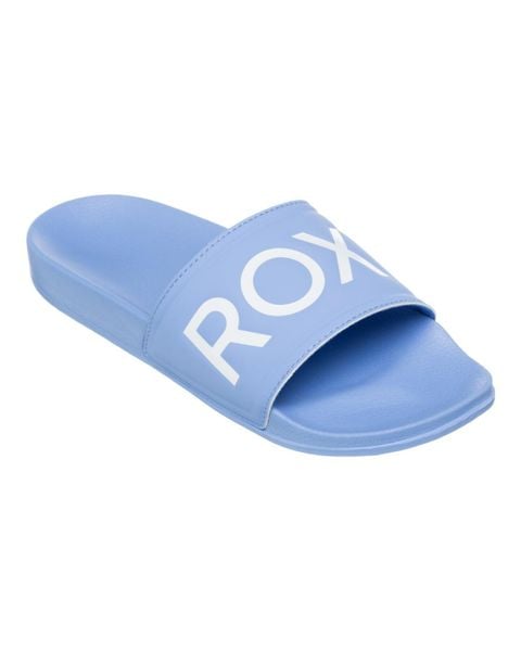 Klapki basenowe damskie Roxy SLIPPY II. Czerwone klapki damskie Roxy, bez wzorów, z gumy, bez obcasa. Za 139.99 zł.