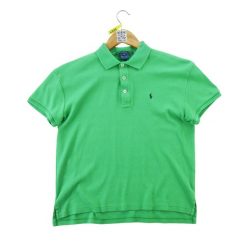 Second life - Polo Ralph Lauren koszulka damska z krótkim rękawem - Stan dobry. Zielone koszulki sportowe damskie Ralph Lauren, l, bez wzorów, z materiału, bez kołnierzyka, bez ramiączek, na golfa. Za 85.16 zł.