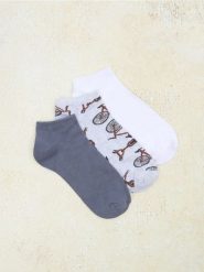 Skarpetki stopki 3 pack - wielobarwny. Skarpety męskie Sinsay, bez wzorów. Za 15.99 zł.