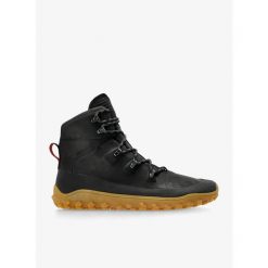 Buty turystyczne męskie Vivobarefoot Tracker Leather AT. Czarne trekkingi męskie Vivobarefoot, trekkingowe. Za 829.99 zł.