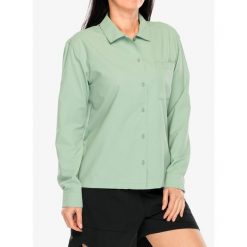 Koszula przeciw komarom damska Royal Robbins Expedition III L/S. Zielone koszule damskie ROYAL ROBBINS, l, bez wzorów, casualowe, bez kołnierzyka, bez ramiączek. Za 361.99 zł.
