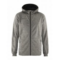 Bluza sportowa męska Craft Adv Unify. Szare bluzy męskie Craft, m, bez wzorów, z materiału, z kapturem. Za 379.40 zł.