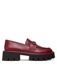 MICHAEL Michael Kors Loafersy 40T5MAFP1L Bordowy. Czerwone mokasyny damskie MICHAEL Michael Kors, ze skóry. Za 499.99 zł.