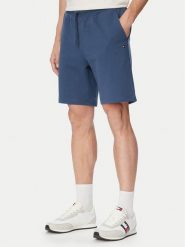 Tommy Hilfiger Szorty sportowe MW0MW37240 Niebieski Regular Fit. Niebieskie krótkie spodenki sportowe męskie Tommy Hilfiger, m, bez wzorów, z bawełny. Za 329.99 zł.