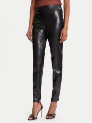 Guess Spodnie z imitacji skóry New Prescilla Petite W4BB18 WGIK0 Czarny Slim Fit. Czarne spodnie materiałowe damskie Guess, xxl, z aplikacjami, ze skóry. Za 394.99 zł.