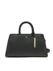 Aigner Torebka 133034 Czarny. Czarne torebki do ręki damskie Aigner, bez wzorów, ze skóry, bez dodatków. Za 2,699.00 zł.